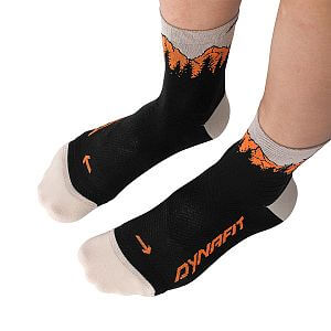 Dynafit Traverse Mid Socks black out/ultra orange