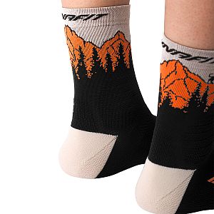 Dynafit Traverse Mid Socks black out/ultra orange