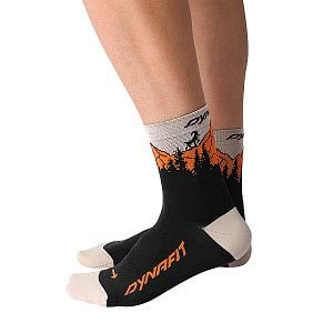 Dynafit Traverse Mid Socks black out/ultra orange