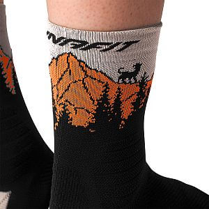 Dynafit Traverse Mid Socks black out/ultra orange