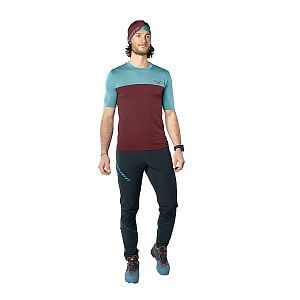 Dynafit Traverse S-Tech S/S Tee M burgundy pánské sportovní tričko