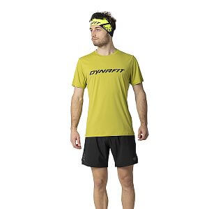 Dynafit Traverse T-Shirt M golden lime přední pohled na postavě