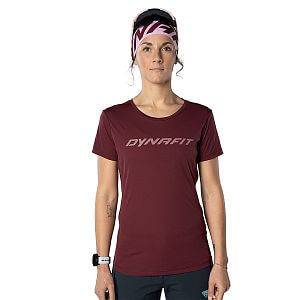 Dynafit Traverse T-Shirt W burgundy dámské běžecké tričko