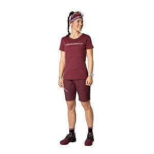 Dynafit Traverse T-Shirt W burgundy dámské sportovní tričko