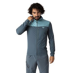 Dynafit Traverse Thermal Hooded Jacket M smoke blue pánská funkční mikina s kapucí
