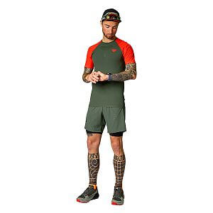 Dynafit Ultra 2in1 Shorts M thyme přední pohled na postavě