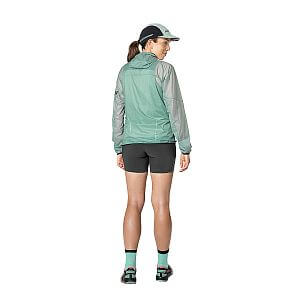 Dynafit Vert Wind Jacket Women jadelite dámská běžecká větrovka s kapucí extrémně sbalitelná
