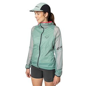 Dynafit Vert Wind Jacket Women jadelite dámská běžecká větrovka s kapucí ultralehká