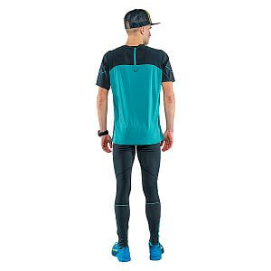 Dynafit Winter Running Tights M blueberry/storm blue zadní pohled na postavě