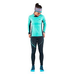 Dynafit Winter Running Tights W blueberry/marine blue přední pohled na postavě