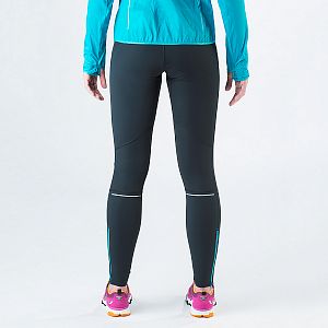 Dynafit Winter Running Tights W blueberry/marine blue zadní pohled na postavě