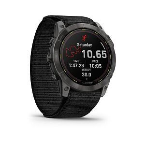 Garmin Enduro 2 PRO Sapphire Solar - Titan carbon gray DLC / black nylon band