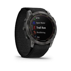 Garmin Enduro 2 PRO Sapphire Solar - Titan carbon gray DLC / black nylon band