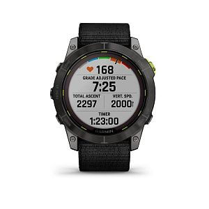 Garmin Enduro 2 PRO Sapphire Solar - Titan carbon gray DLC / black nylon band