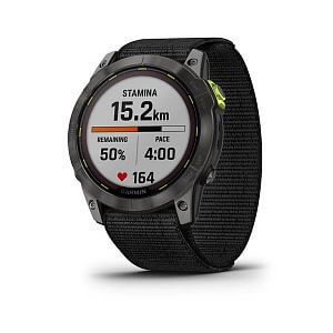 Garmin Enduro 2 PRO Sapphire Solar - Titan carbon gray DLC / black nylon band