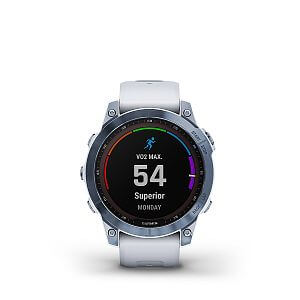 Garmin Fenix 7 PRO Sapphire Solar, Blue DLC Titanium / White Band