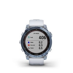 Garmin Fenix 7 Sapphire Solar, Blue DLC Titanium / White Band