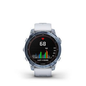 Garmin Fenix 7 Sapphire Solar, Blue DLC Titanium / White Band