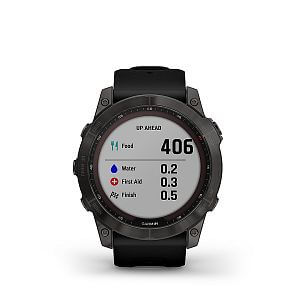 Garmin Fenix 7X PRO Sapphire Solar - grey DLC titanium / black band data