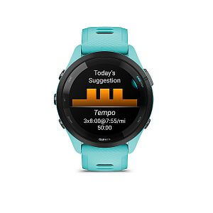 Garmin Forerunner® 265 - luneta Black, pouzdro Aqua, řemínek silicone Aqua/Black návrh tréninku