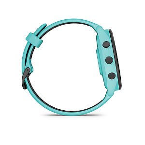 Garmin Forerunner® 265 - luneta Black, pouzdro Aqua, řemínek silicone Aqua/Black tlačítka