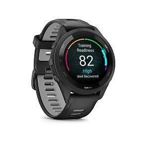 Garmin Forerunner® 265 - luneta Black, pouzdro Black, řemínek silicone Black/Gray skóre připravenost k tréninku