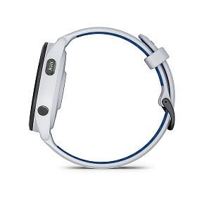 Garmin Forerunner® 265 - luneta Black, pouzdro White, řemínek silicone White/Blue tlačítka