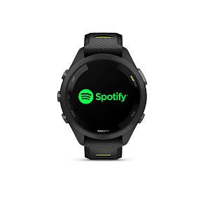 Garmin Forerunner® 265S, luneta Black, pouzdro Black, řemínek silicone Black/Yellow hudba spotify