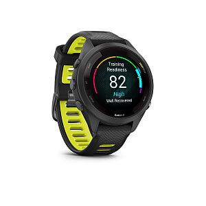 Garmin Forerunner® 265S, luneta Black, pouzdro Black, řemínek silicone Black/Yellow metriky