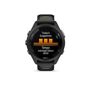 Garmin Forerunner® 265S, luneta Black, pouzdro Black, řemínek silicone Black/Yellow návrhy