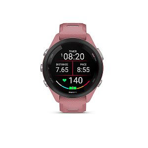 Garmin Forerunner® 265S, luneta Black, pouzdro Pink, řemínek silicone Pink/Grey mutilsport aktivity datová pole