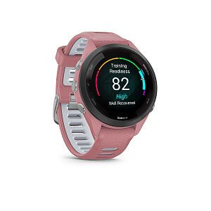 Garmin Forerunner® 265S, luneta Black, pouzdro Pink, řemínek silicone Pink/Grey připravenost k tréninku