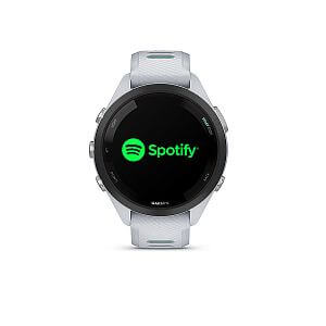 Garmin Forerunner® 265S, luneta Black, pouzdro Whitestone, řemínek silicone White/Neo hudba spotify