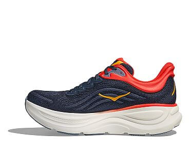 Hoka Bondi 9 M varsity navy / nautical blue pánské objemové tlumené běžecké silniční boty boční pohled