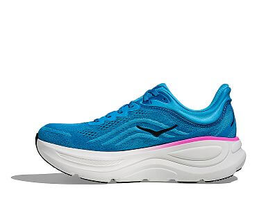 Hoka Bondi 9 W skyward blue / neon fuchsia dámské běžecké tlumené silniční boty boční pohled