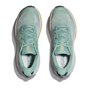 Hoka Challenger 8 W jade / cosmic grey dámské běžecké trailové boty svršek