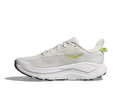 Hoka Challenger 8 W white / neon hoka citrus dámské univerzální běžecké boty na silnici i do terénu boční pohled