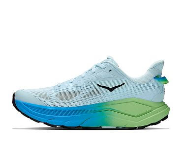 Hoka Challenger 8 Wide W glimmering blue / tart apple