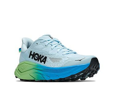 Hoka Challenger 8 Wide W glimmering blue / tart apple