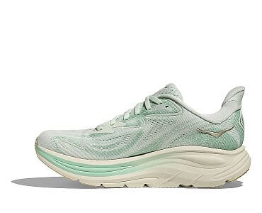 Hoka Clifton 10 W sea glass / jadeite dámské běžecké silniční boty boční pohled