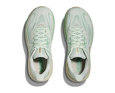 Hoka Clifton 10 W sea glass / jadeite dámské běžecké silniční boty svršek