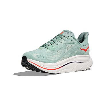 Hoka Clifton 10 Wide M sage / neon flame