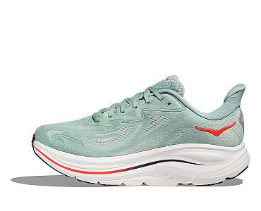 Hoka Clifton 10 Wide M sage / neon flame