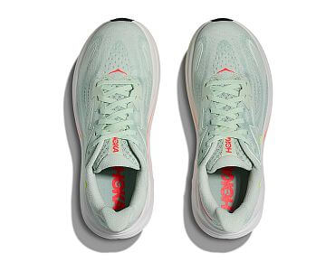 Hoka Clifton 10 Wide W sea glass / neon flame