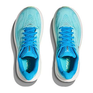 Hoka Clifton 10 Wide W skyward blue / cielo blue dámské běžecké silniční boty svršek