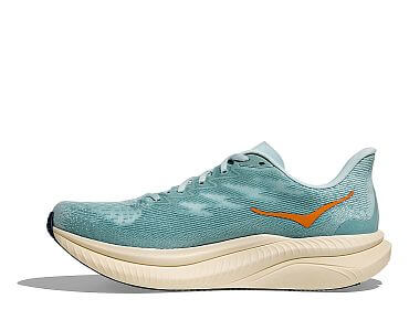 Hoka Mach 6 M clear sea / sea water pánské běžecké tempové silniční boty boční pohled