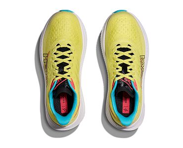 Hoka Mach 6 M yuzu / cielo blue pánské běžecké tempové silniční boty svršek