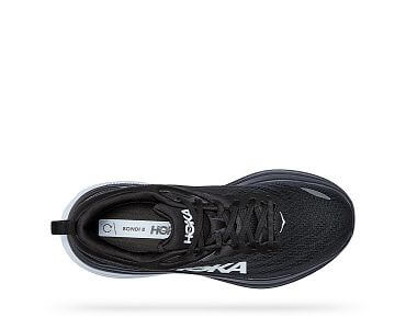 Hoka One One Bondi 8 Wide M black / white horní pohled