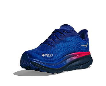 Hoka One One Clifton 9 GTX W Dazzling blue / evening sky boční pohled