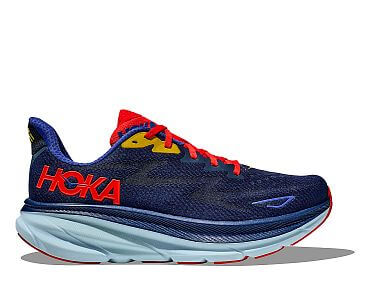 Hoka One One Clifton 9 Wide M bellwether blue/dazzling blue boční pohled